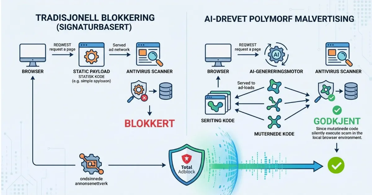 Skjematisk fremstilling av eksterne nettverkstilkoblinger og script-innlasting